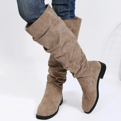 Bottes confortables Hauteur genou Talon épais