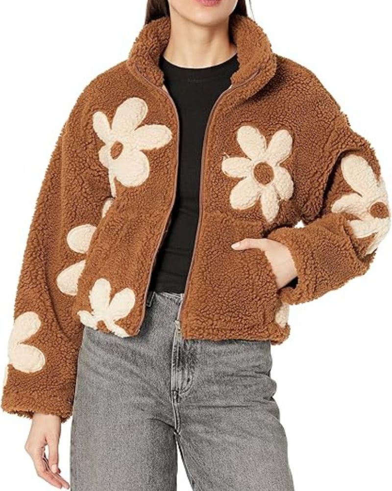 Veste Sherpa Luxe Femme Élégante