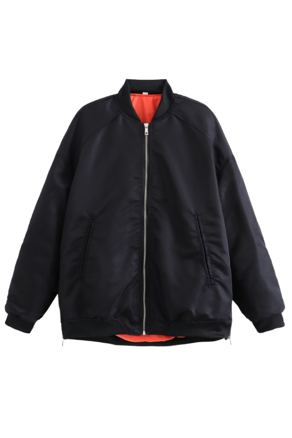 Blouson motard tendance style oversize