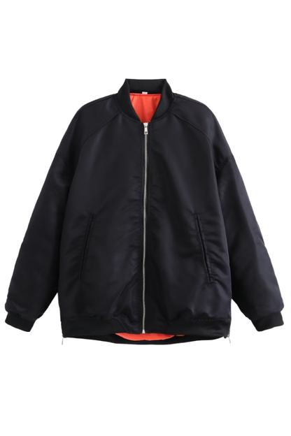 Blouson motard tendance style oversize