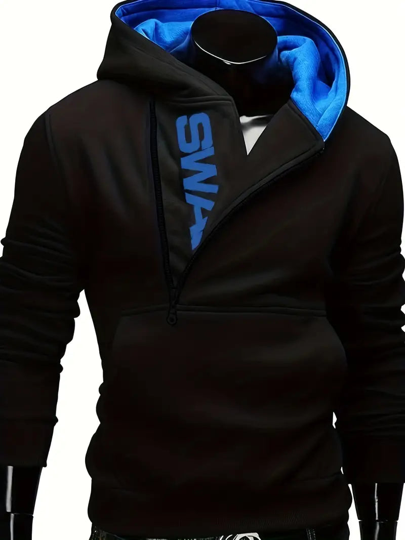 Sweat à capuche homme manches longues tendance