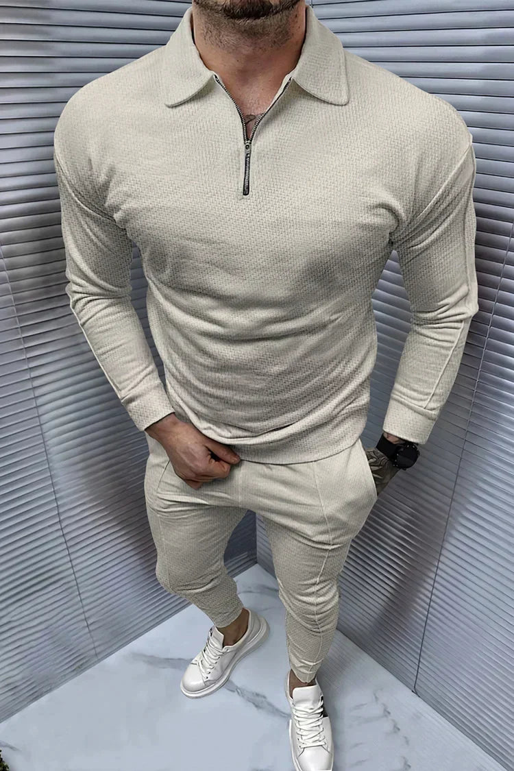 Stylisches Herren-Tracksuit-Set Italienische Mode - IdealeKleiden