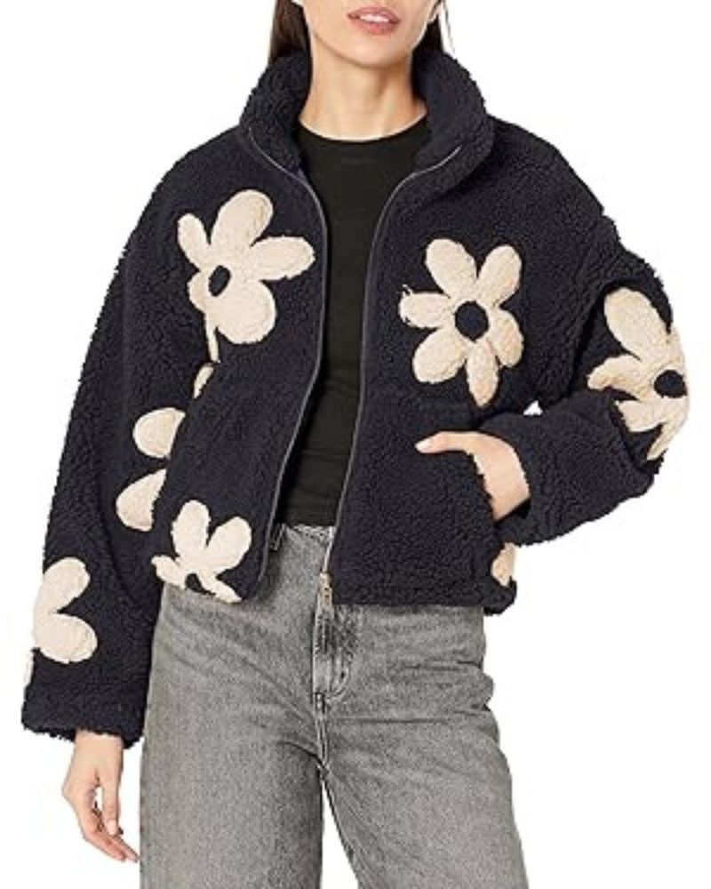 Elegante Sherpa-Jacke Luxus Qualität - IdealeKleiden