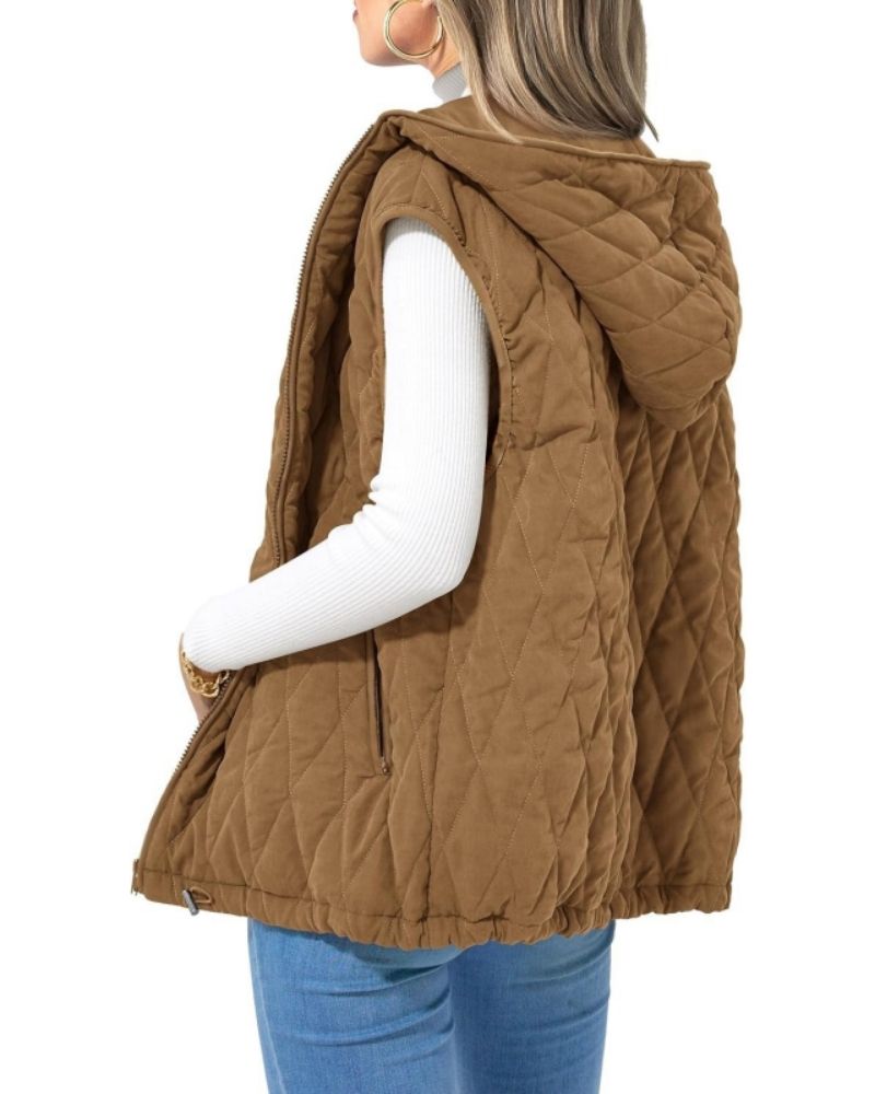 Stylische Damenweste Warm und Elegant - IdealeKleiden
