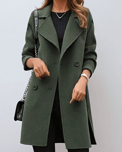 Robe élégante femme vert mousse