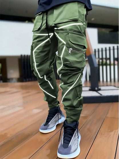 Pantalon Homme Multi-Poches Design Élégant