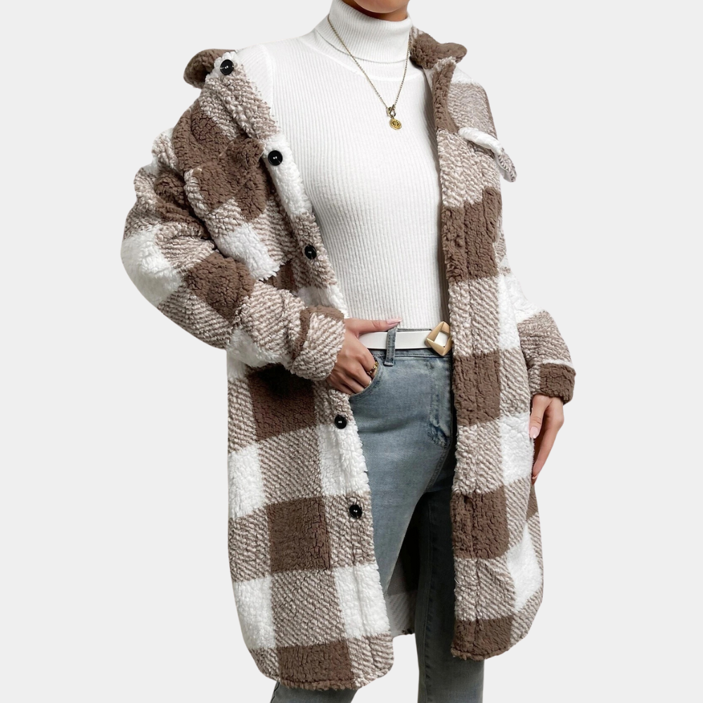 Doudoune femme douillette en teddy
