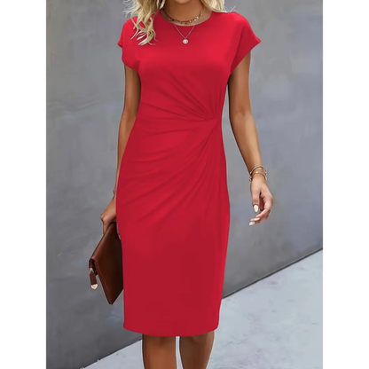 Élégante robe midi de soirée pour femme