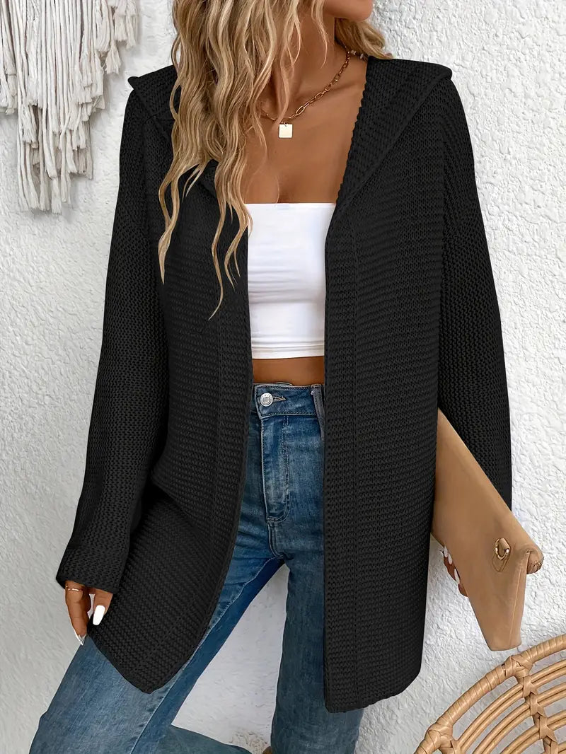 Cardigan pratique à capuche ajustable