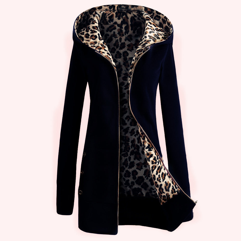 Cardigan femme imprimé léopard Doublure style tendance