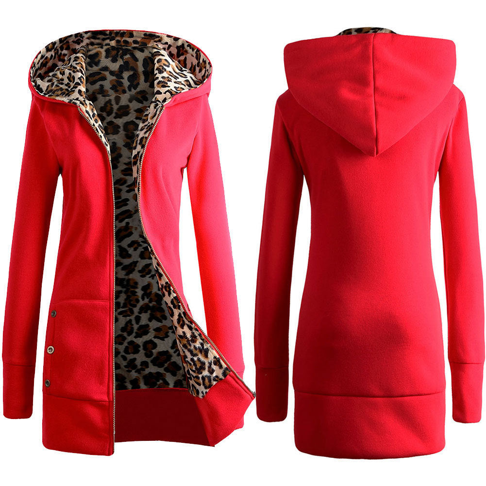 Cardigan femme imprimé léopard Doublure style tendance