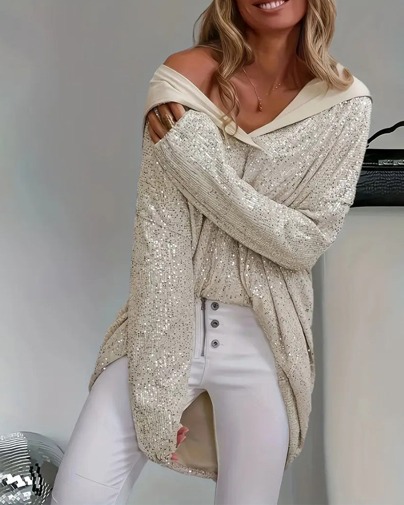 Damenschleifarbe Glitzerkleid Elegant - IdealeKleiden