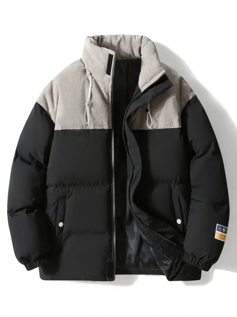 Männer Jacke Lässig Farbblock Style - IdealeKleiden