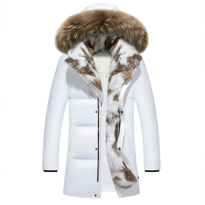 Damen Wintermantel Kapuze Fellfüllung Warm - IdealeKleiden