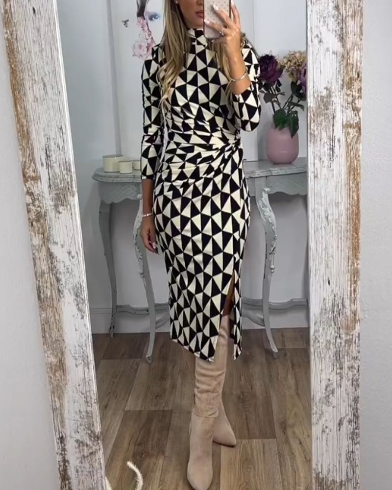 Robe élégante avec motif tendance