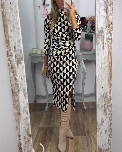 Robe élégante avec motif tendance