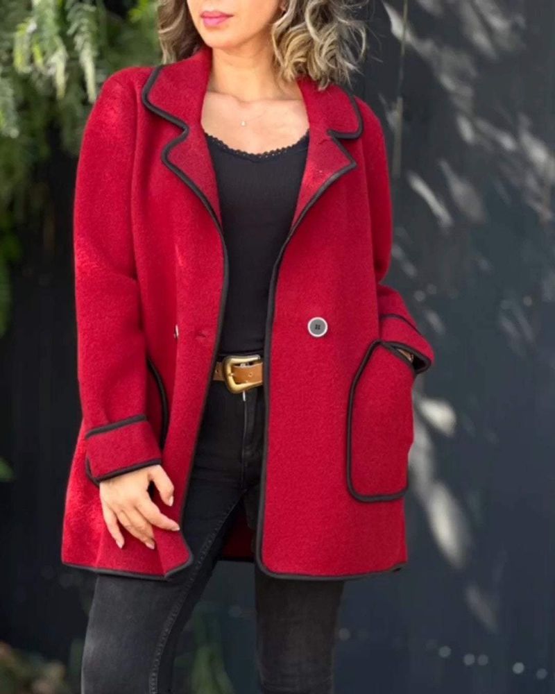 Veste de loisirs mode couleurs contrastées