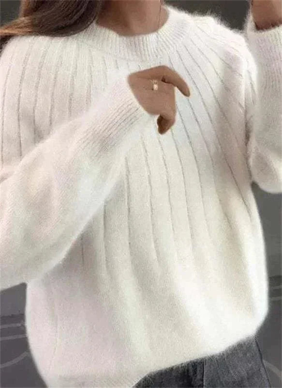 Pull en tricot doux effet cachemire