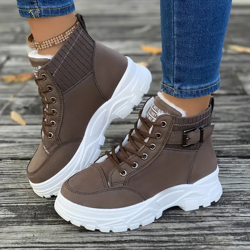 Bottes d'hiver pour femme chaudes et isolées