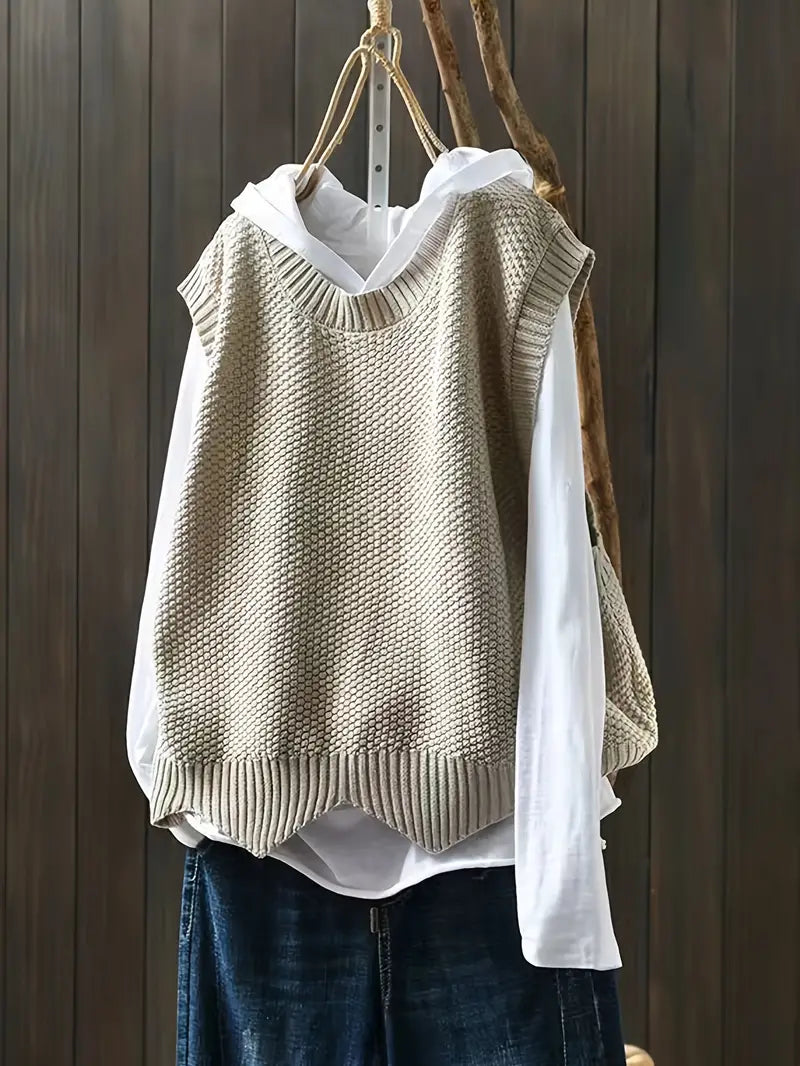 Mia - Pull col rond doux pour femme