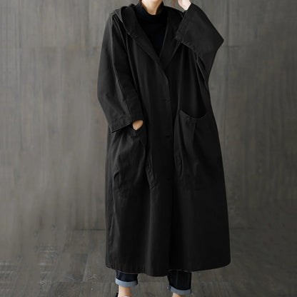 Manteau à capuche design décontracté