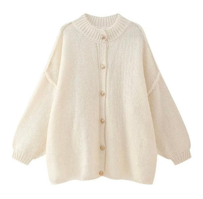 Gilet en maille souple oversized pour femme