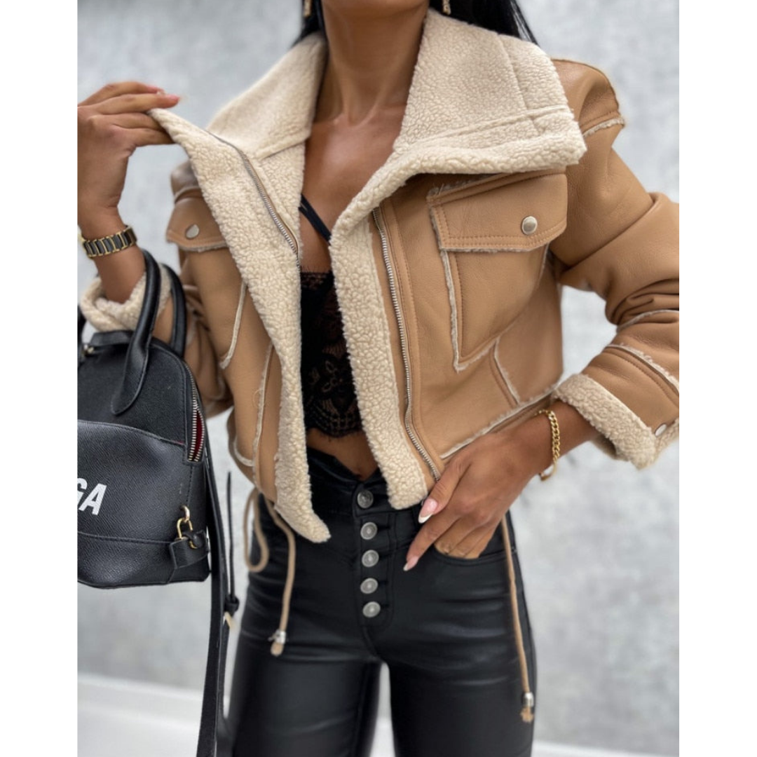 Blouson Aviateur Court Femme Tendance