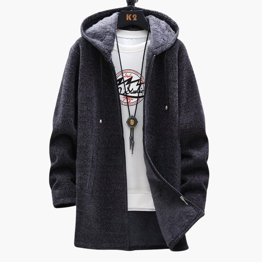 Longue veste polaire femme capuche douce confortable