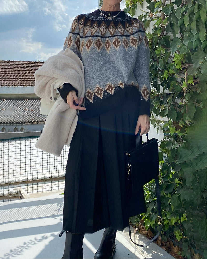 Robe élégante au design géométrique