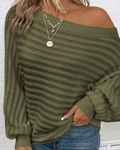 Elegante Pullover Unifarben Frauen - IdealeKleiden
