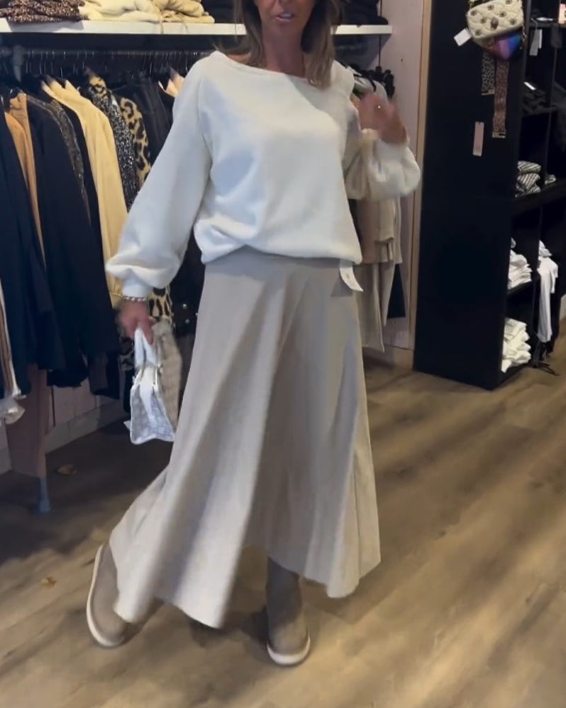 Sweat-shirt tendance style épaules dénudées
