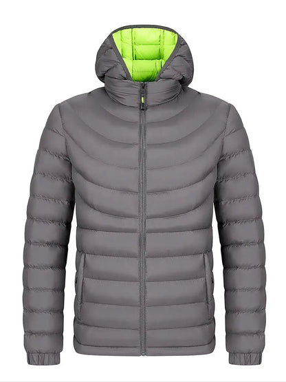 Veste d'hiver homme chaude doublée avec col montant