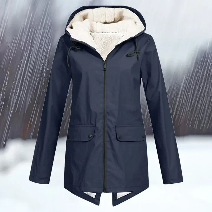Veste d'extérieur imperméable à capuche chaude et isolante