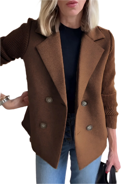 Blazer élégant en laine végétalienne pour femme