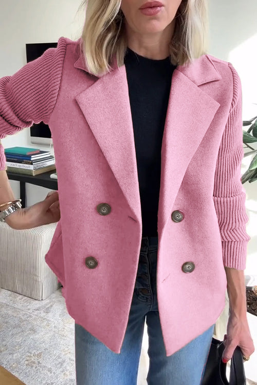 Blazer élégant en maille pour femme