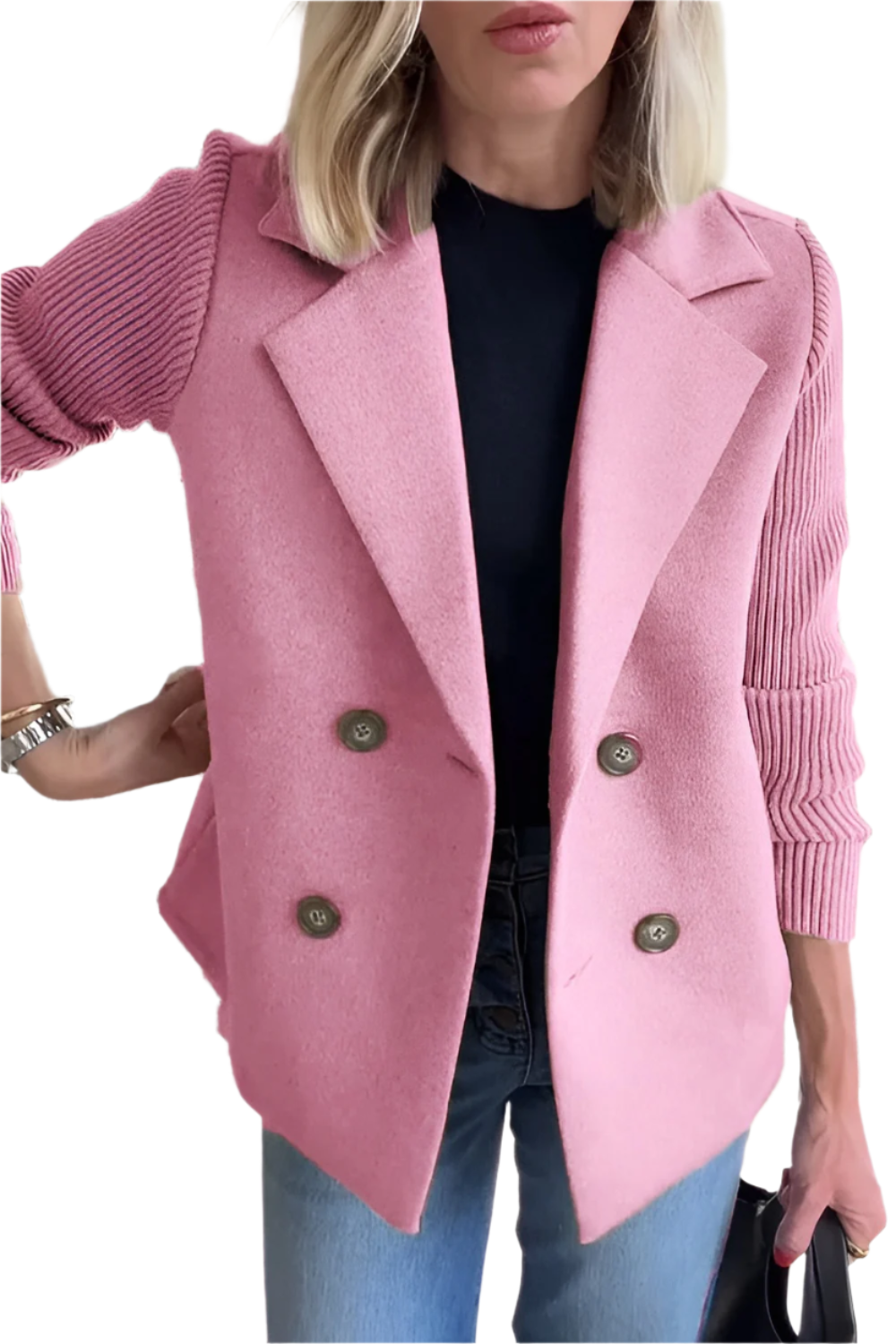 Blazer élégant en laine végétalienne pour femme