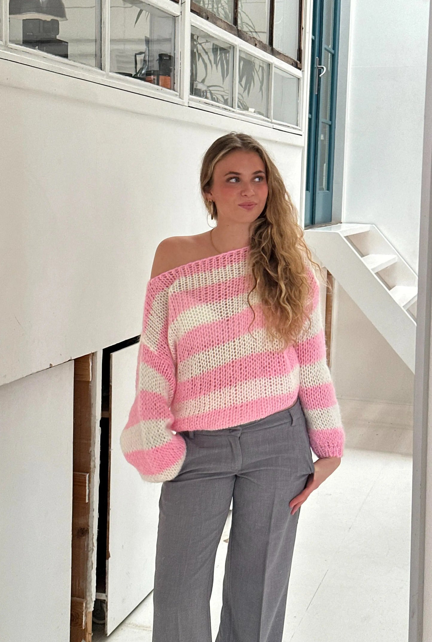 Pull doux pour femme Tricot automne-hiver