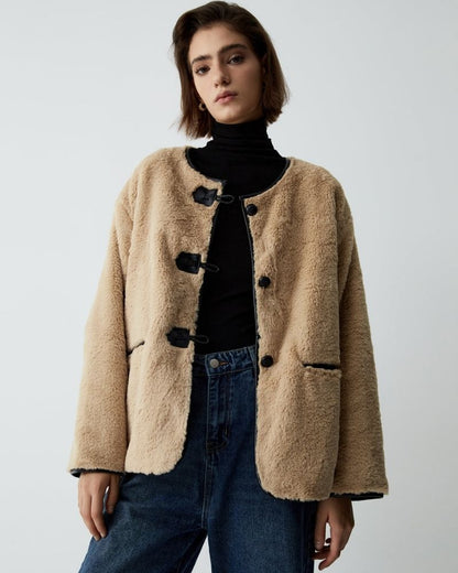 Manteau classique pour femme chaud et élégant