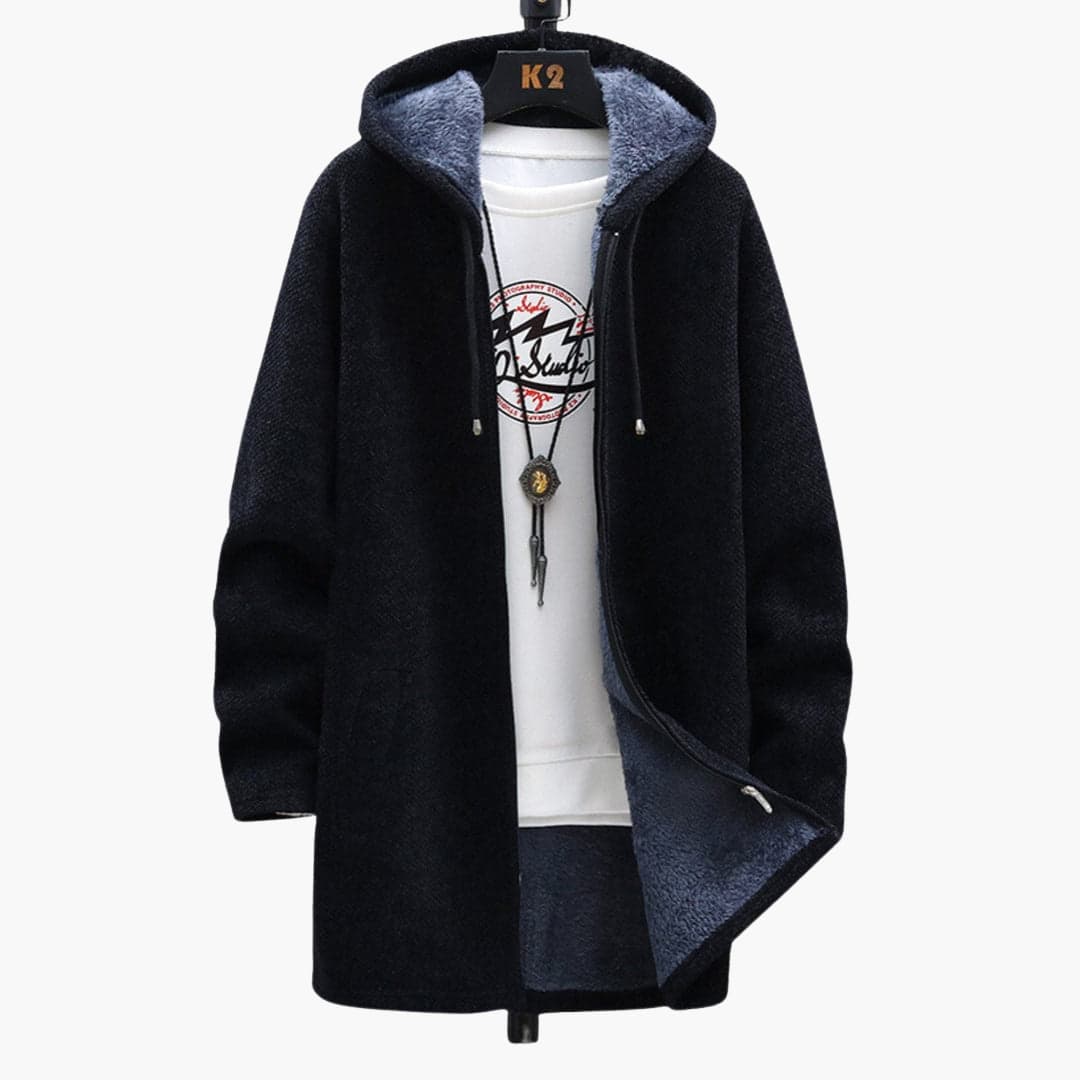 Longue veste polaire femme capuche douce confortable