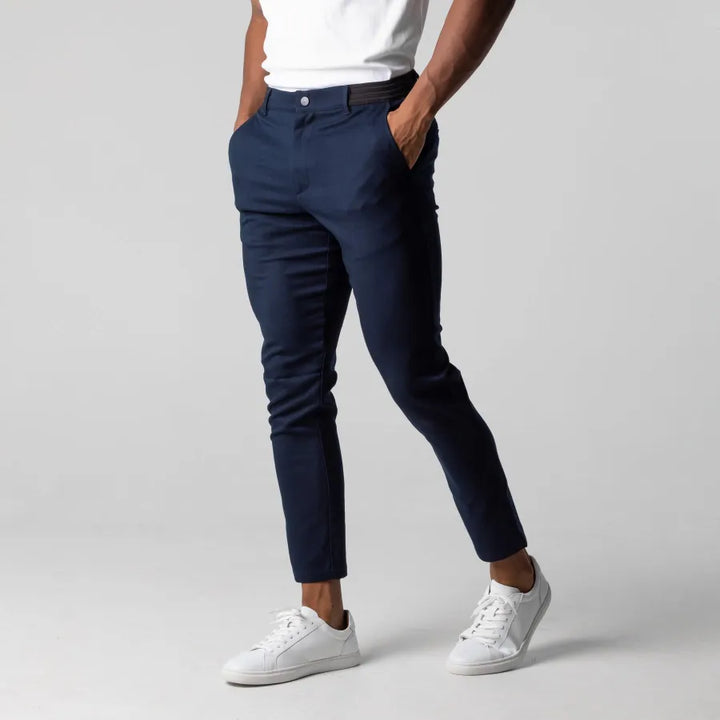 Pantalon chino pour homme confortable coupe slim