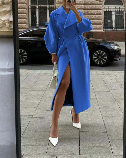 Manteau en laine vintage design rétro de luxe