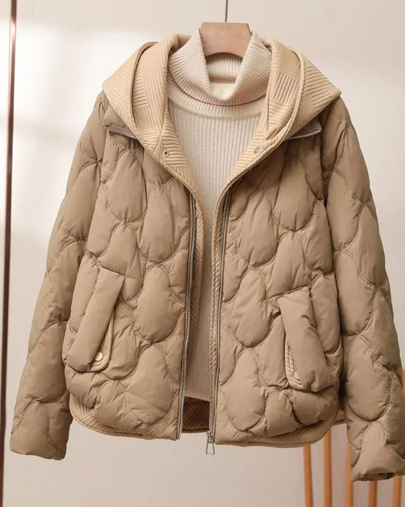 Manteau à capuche décontracté deux pièces Moderne Décontracté