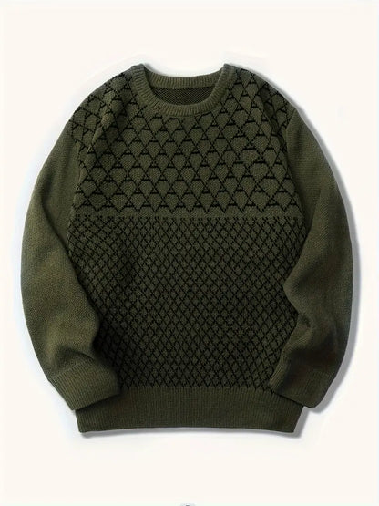 Pull pour homme motif losanges moderne cadeau