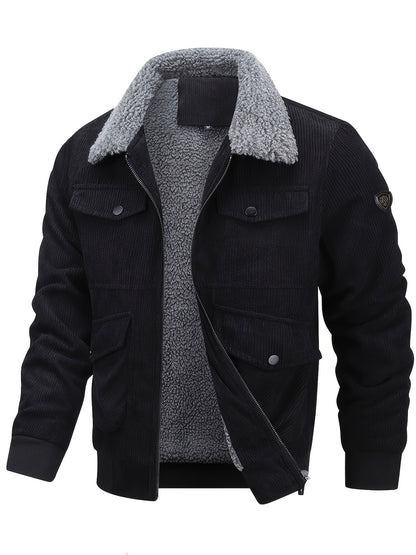 Veste d'hiver robuste avec isolation en polaire corduroy