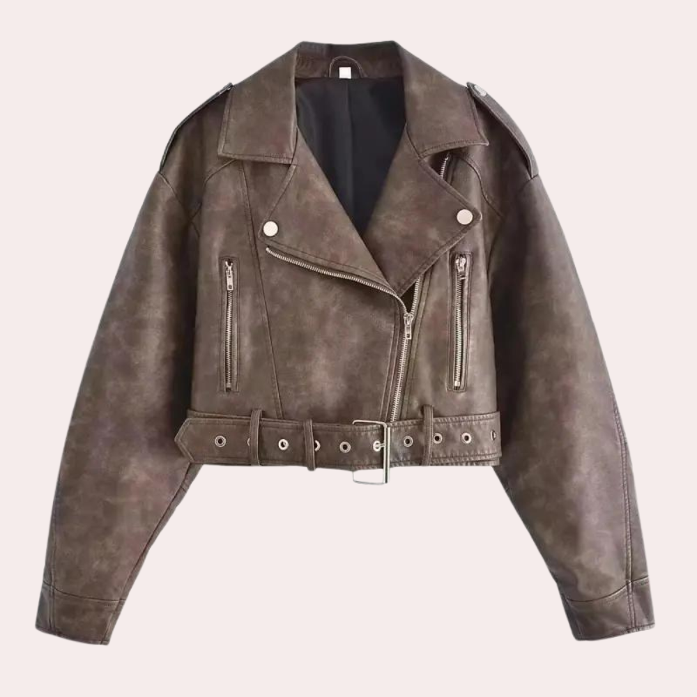 Blouson moto femme moderne été