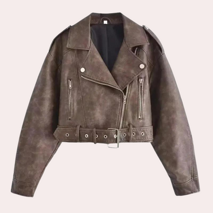 Blouson moto femme moderne été