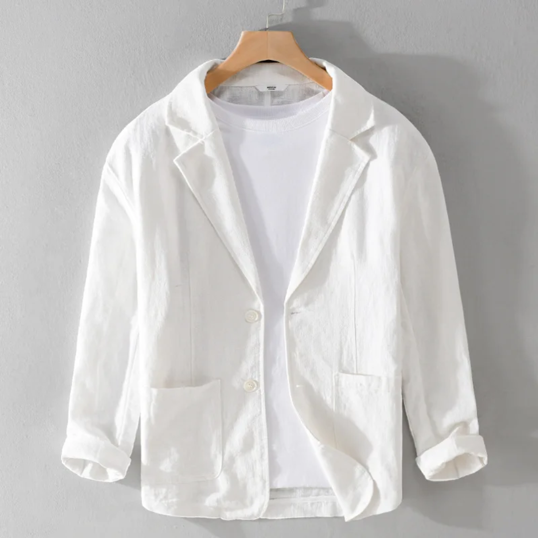 Élégante veste en lin d'été