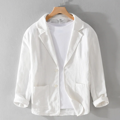 Élégante veste en lin d'été