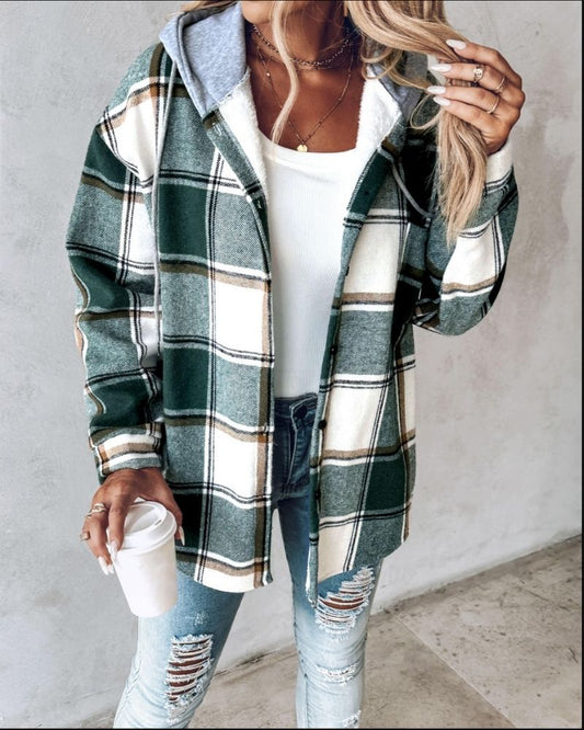 Weiche Flanelljacke Mit Bedruckung - IdealeKleiden