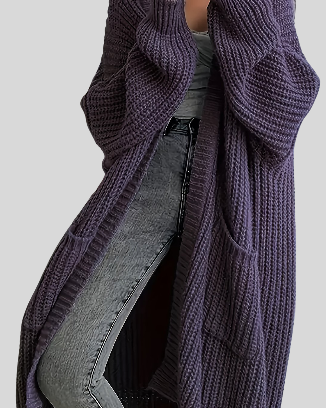 Long cardigan élégant pour femme